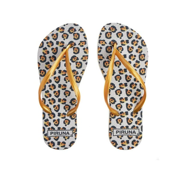Piruna Women's Flip Flop Sandal Animal Cheetah