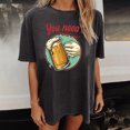 thumbnail image 2 of Blusa de manga corta de verano con estampado de Oktoberfest divertido vintage para mujer Pompotops  hfajkhk135627, 2 of 9