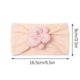 thumbnail image 3 of Odeerbi Baby Girls Elastics Hair Bows Headband Toddler Cute Bowknot Flower Hair Band Solid Color Headdress Hair Accessories Pink, 3 of 6