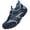 Blue, variant on CHICVOMEY Comfortable Sneakers for Men Lightweight Breathable Slip-On Hiking Shoes Non-slip Wear Resistant Outdoor Sneakers Ideal for Summer Beach and Camping