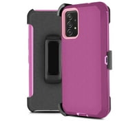 for Samsung Galaxy A32 5G Phone Case Dual Layer Full-Body Rugged Clear Back Case Drop Resistant Shockproof Case with Built In Screen Protector