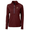 thumbnail image 2 of Women's Cutter & Buck Maroon Arizona State Sun Devils Adapt Eco Knit Stretch Recycled Half-Zip Pullover Top, 2 of 3