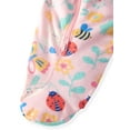 thumbnail image 5 of Garanimals Baby Girl Cotton Footed Sleep & Play Pajamas, Graphic Prints, 2-Pack, Newborn–9M, 5 of 8
