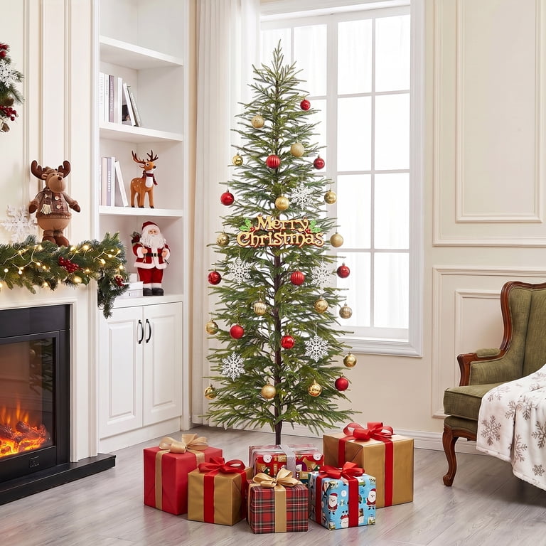 DR.Planzen 6' Artificial Christmas Tree for Indoor Christmas Decor