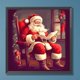 thumbnail image 1 of Pintura de diamante 5D DIY, taladro redondo completo, Kit de Santa, decoración del hogar, arte artesanal, 30x30cm, 1 of 9