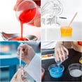 thumbnail image 5 of 25Pcs 100ML Plastic Graduated Measuring Beaker Set, Clear Liquid Measuring Mixing Cups for Epoxy Resin, Liquid Container Beakers for Resin Epoxy Paint Food, Lab Use, Raised Graduations, Tapered Spout, 5 of 7