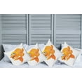 thumbnail image 6 of Ambesonne Fish Throw Pillow Cover 4 Pack, Happy Playful Goldfish, 20", Orange White, 6 of 6