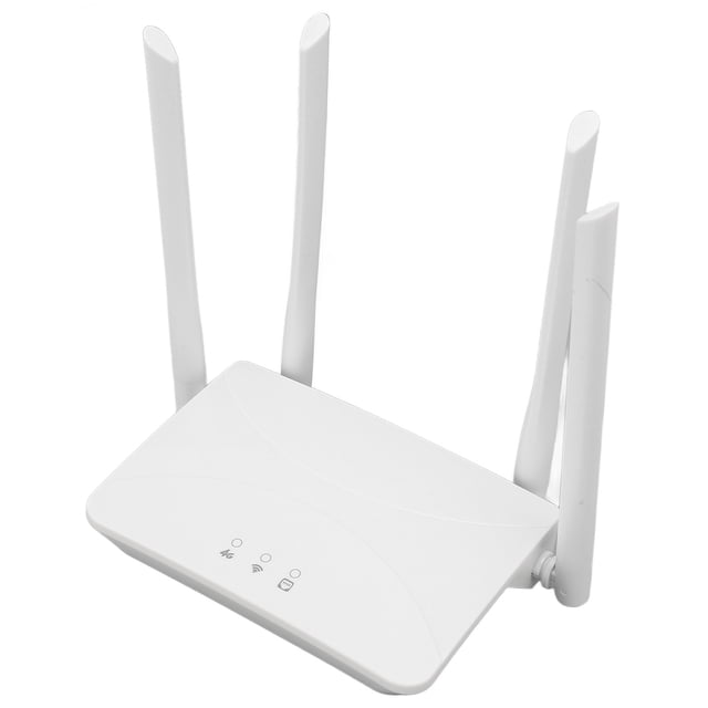 Cat4 Mobile WiFi Hotspot Router, 300Mbps High Speed 100-240V 4 Antenna Prevent Interference 4G LTE Router Stable with SIM Card Slot for Home EU Plug,US Plug,UK Plug