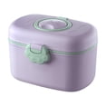 thumbnail image 2 of Contenedor para leche en polvo, caja de almacenamiento de granos secos, práctico diseño de dibujos animados para el hogar Talla S Morado, 2 of 9