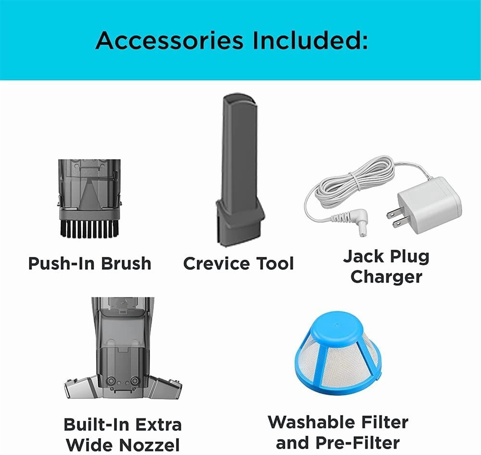 BLACK+DECKER 12V MAX* Dustbuster Cordless Hand Vacuum AdvancedClean with Charger, Filter and Brush Crevice Tool, HLVC320J01
