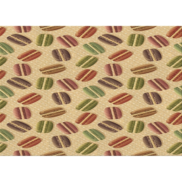 Ahgly Company Tapis d'Intérieur Rectangulaires Transitionnels Rouges Lavables à la Machine, 5 Pieds x 8 Pieds