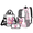 Axolotl Music Print, variant on Tutolipy Cute Strawberry Axolotl 3Pcs Set Bookbag for Boys, with Side Pockets Pencil Case, Top Handle Reinforced Clear Lunch Box for Stadium Concerts