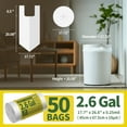 thumbnail image 7 of Small Trash Bags with Handles (1.2/2/2.6/3/4/5/6/8/13 Gallon) - Ocean Plastic Upcycling - Plastic Garbage Bags, Can Bin & Waste Basket Liner for Kitchen, Bathroom, Office and Pets, 7 of 7