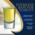 thumbnail image 3 of 4 Pack Clear Shot Glasses - 1 Oz Elegant Round Shotglass Set of 4 - Stable Base, Thermal Shock Resistant - For Hot/Cold Drink, Whiskey, Vodka, Tequila Shots, Cordial, Espresso, 3 of 9