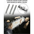 thumbnail image 2 of 2PCS 4 In Mini Cordless Electric Chainsaw Saw Chain For Yard Gardening, 2 of 2