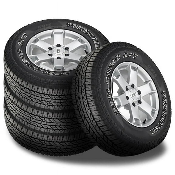 4 Yokohama Geolandar A/T G015 OWL 225/60R17 99T All Terrain Truck Tires 600AB 110133608 / 225/60/17 / 2256017