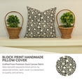 thumbnail image 2 of 100% Thick Cotton Decorative Throw Pillow Cover 12"x20", Black, Soft, Durable Accent Cushion for Sofa or Living Room, 2 of 4