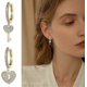 thumbnail image 3 of Dangle Earrings for Women, S925 Sterling Silver Huggie Earrings for Sensitive Ears, Non Tarnish Drop Earrings, Statement/Fashion/Dainty Earrings, 3 of 5