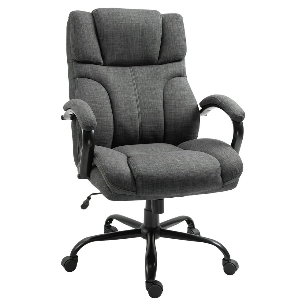 Vinsetto Ergonomic Big and Tall Fabric Office Chair with Wheels Padded