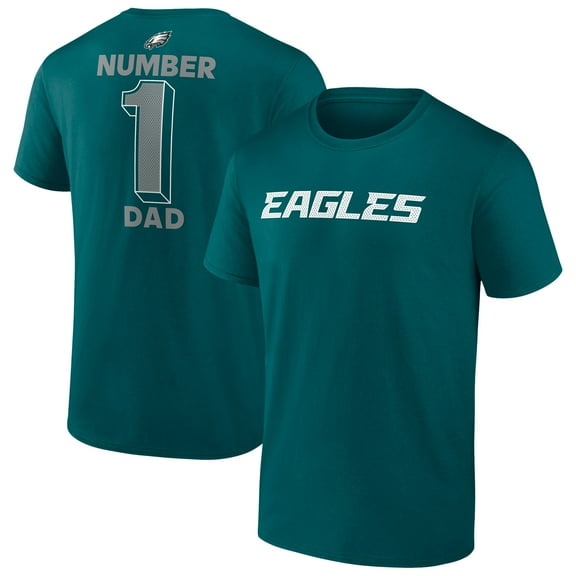 Men's-Fanatics  Midnight Green Philadelphia Eagles Big & Tall Number One Dad T-Shirt
