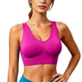thumbnail image 4 of cocolona Womens Plus Size Sports Bras Seamless Wireless Breathable Workout Bras Stretch Comfy Running Yoga Bras, 4 of 8