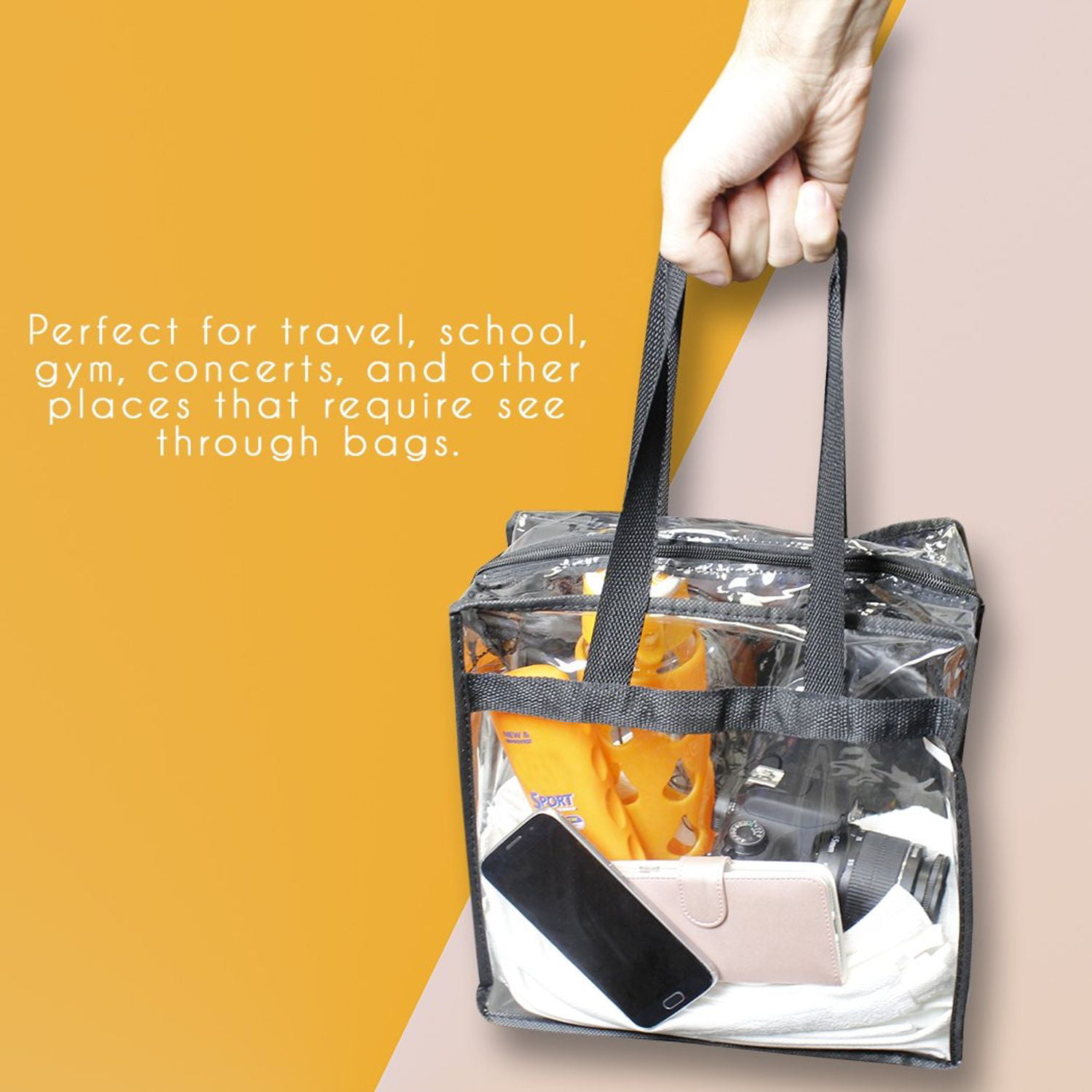  Juoxeepy Clear Bag Stadium Approved Purse Concert
