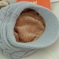 thumbnail image 4 of Gorro de lana tejido cálido para otoño e invierno para mediana edad y personas mayores, boina femenina de moda con forro polar de estilo coreano que combina con todo, 4 of 6