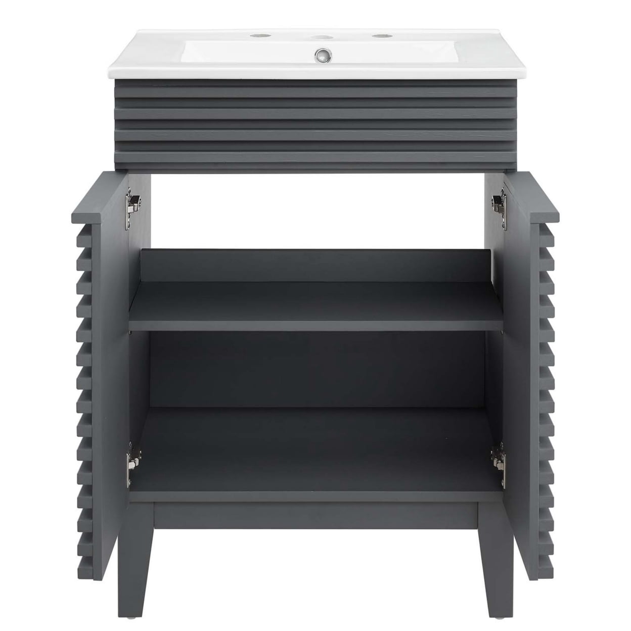 Modway Render Bathroom Vanity, Gray
