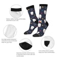 thumbnail image 3 of Vsdgher Llamas 1 Crew Socks for Men & Women, Breathable Casual Athletic Ankle Socks, 3 of 6