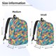 thumbnail image 2 of Balery Colorful Fish 1 Mochila Clásica Impresa Básica para Viaje, Mochila Escolar Resistente al Agua, Mochila de Lona con Correas Ajustables-Medium, 2 of 5