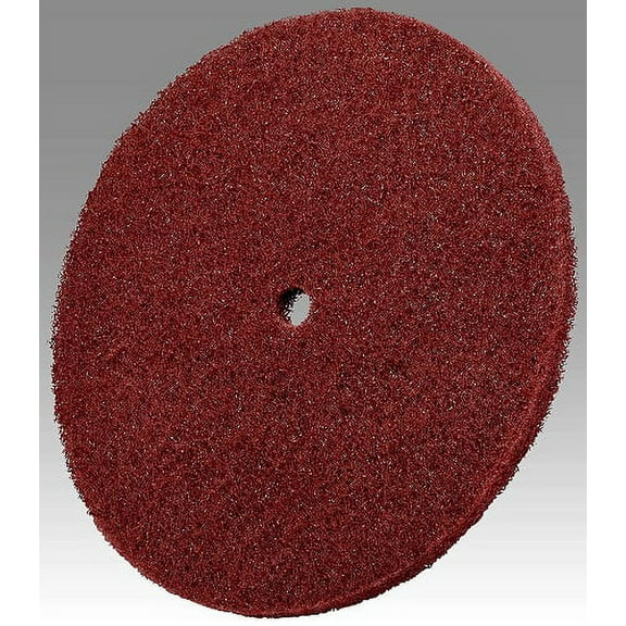 Scotch-Brite 28074 High Strength Disc, 10" x 5/8" A VFN, Maroon