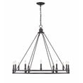 thumbnail image 4 of Z-Lite Dennison 12 Light Transitional Iron Chandelier in Matte Black, 4 of 6
