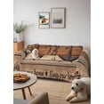 thumbnail image 6 of Texas Star Vintage Couch Cover for Dogs, Berry Dark Brown Wooden Washable Sofa Covers Slipcover for Pets Dogs Futon Cover, Couch Recliner Covers, Oversized Chair Slipcover 71"x91", 6 of 9