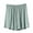 Green, variant on Yubnlvae Plus Size Paperbag Waist Shorts - Women's Summer Elastic Waist Shorts, Trendy Wide Leg Design for Curvy Figures (Black | L)