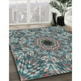 thumbnail image 2 of Ahgly Company Indoor Square Patterned Gray Novelty Area Rugs, 4' Square, 2 of 6