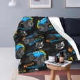thumbnail image 2 of Truck Car Ultra Soft Cozy Flannel Blanket - Lightweight Warm Blankets - Pet Throw Blanket - for Adults Outdoor Travel, Indoor Bed Couch Sofa Room Decor All Seasons 40'''' x 50'''', 2 of 6