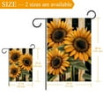thumbnail image 3 of Welcome Vintage Sunflowers with Stripes Garden Flag, Vertical Double Sided Small House Flag, Yard Farmhouse Outdoor Deck Veranda Lawn Decor 28x40 Inch, 3 of 6