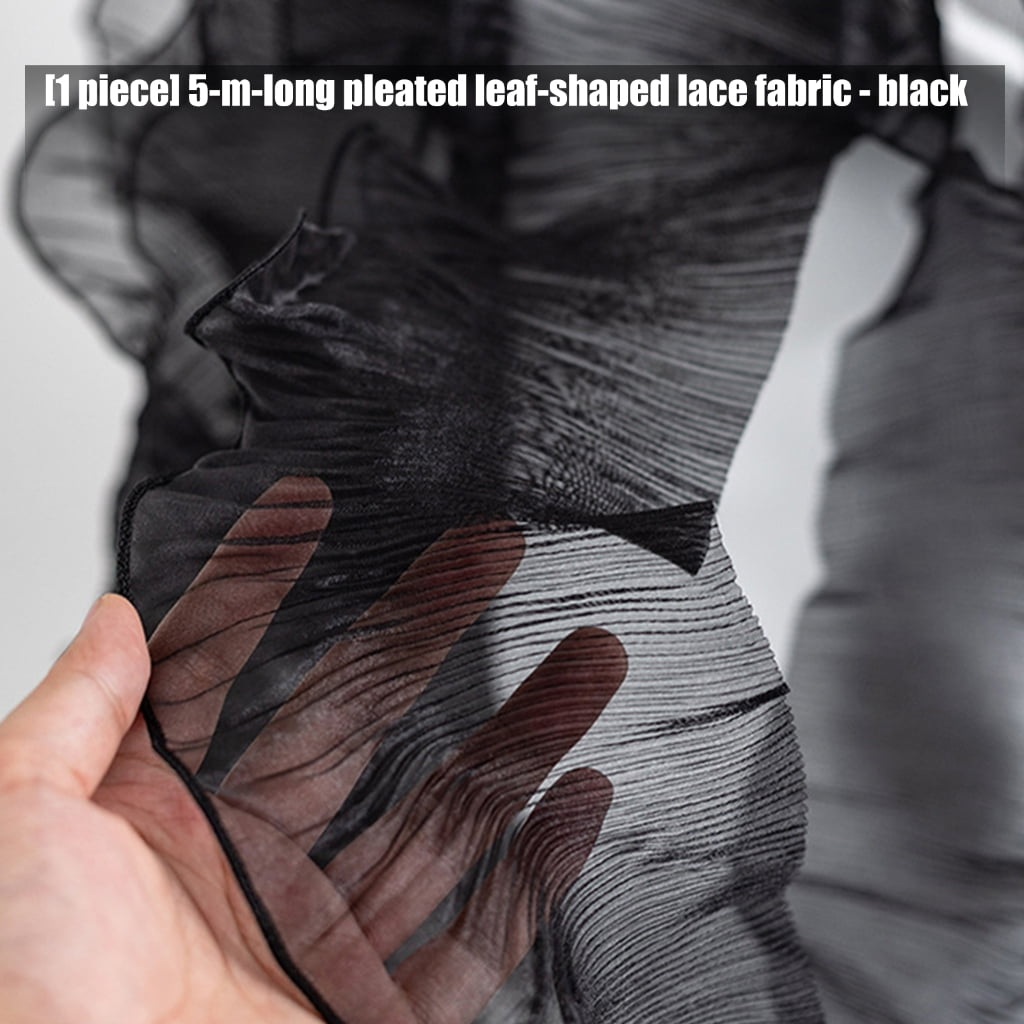 MOMOJIA 5M Lace Fabric Polyester Thread Sturdy Sewing Trim For Home Decoration Craft And Clothing Designs