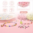 thumbnail image 2 of Uxcell 1000-Pack Mezcla de Cuentas de Semilla de Vidrio, 1-4mm/0.04-0.16 Pulgadas Mini Cuentas de Bugle de Vidrio para DIY Aretes/ Collares/Pulseras/ Fabricación de Joyería [Rosa], 2 of 6