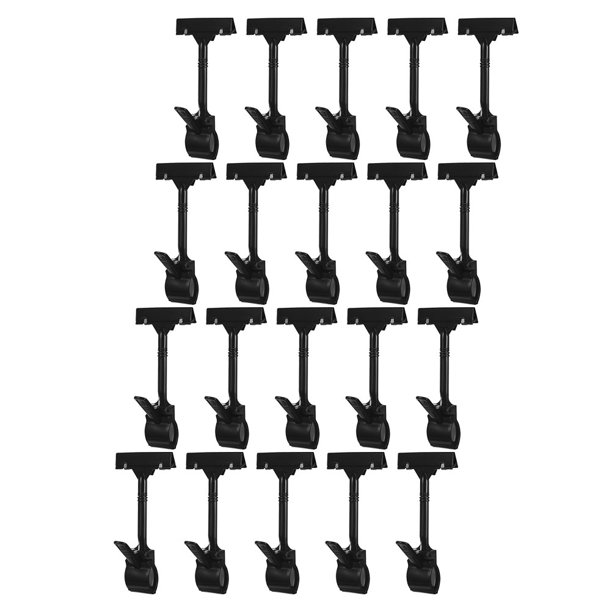 SWETRACE 20Ud Clip Para Señal Con En T Material Plástico Ideal Para Supermercados