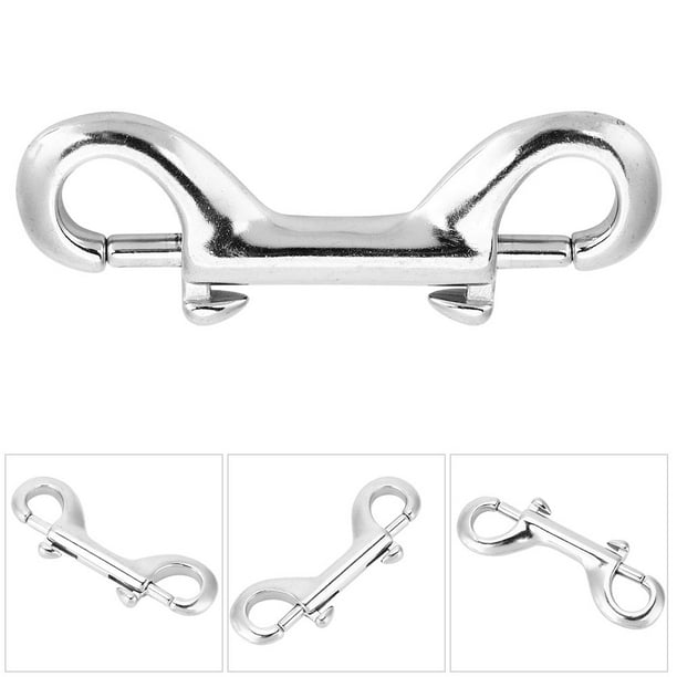 Double End Diving Hook,Silver Durable Stainless Steel Double Ended