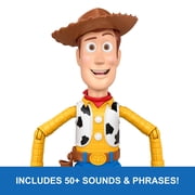 Disney and Pixar Toy Story 5 Running Woody 12 Inch Action Figure, 50 Plus Sounds