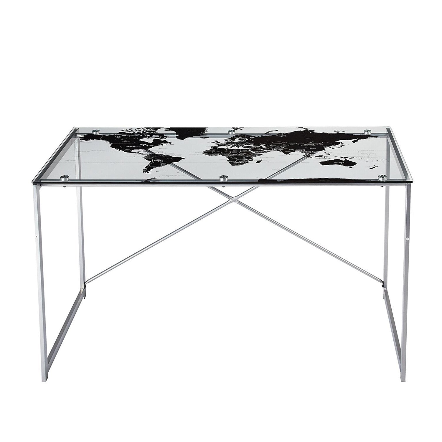 Target Marketing Systems World Map Desk With A Clear