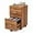 Walnut, variant on XgoodX 2 Drawer File Cabinet with Lock, Rolling File Cabinets for Home Office, Small Printer Stand, Wood Rattan Oak File Organizer, Under Desk Filing Cabinet on Wheels for Folders with Tabs