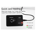 thumbnail image 3 of 2X RFID Smart Card Reader with USB Port, 13.56MHz IC Card, Contactless Sensitivity, Support Window System Linux, 3 of 4
