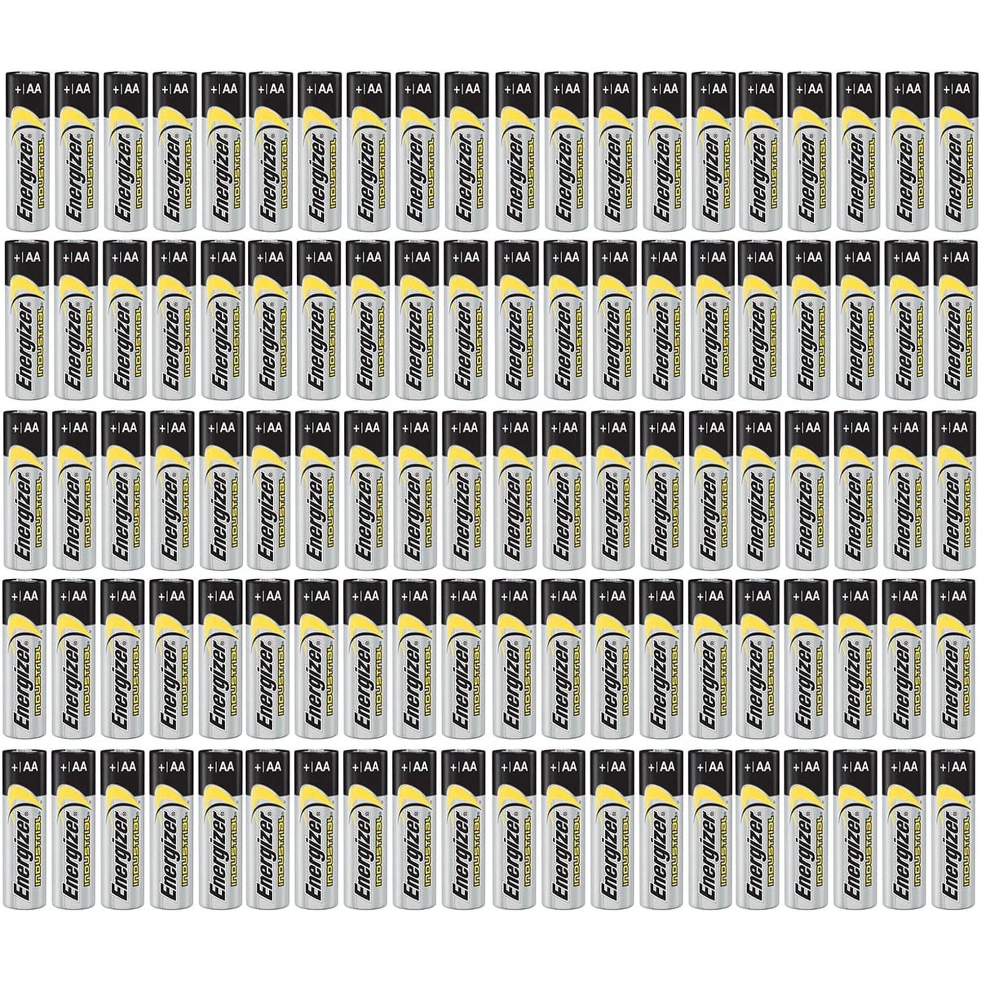 100 count Energizer Industrial AA EN91 Alkaline 1.5v Batteries LR06