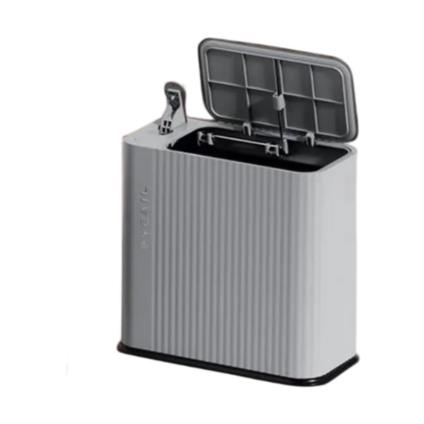 Cubo de basura delgado Cubo de basura Papelera Cubo de basura gris