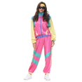 thumbnail image 3 of Disfraz de hippie de fantasía de los años 70, 80 y 90 para mujer adulta, disfraz de discoteca, ropa de fiesta vintage para Halloween y carnaval, estilo hip hop, 3 of 5