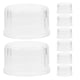 thumbnail image 1 of Juego de 8 tapas para coctelera a prueba de derrames, tapa de repuesto de plástico para vaso agitador, para tarro de cristal, té, zumo, té de burbujas, 1 of 7