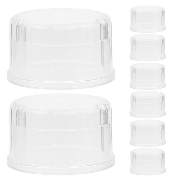 Juego de 8 tapas para coctelera a prueba de derrames, tapa de repuesto de plástico para vaso agitador, para tarro de cristal, té, zumo, té de burbujas